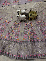 Luxury Japan Satin Silk Lehenga Choli with Embroidery