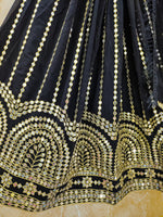 Elegant Black Color Georgette Lehenga Choli