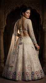 Premium White Color Soft Net Embroidered Lehenga Choli