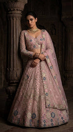 Premium Baby Pink Color Soft Net Embroidered Lehenga Choli
