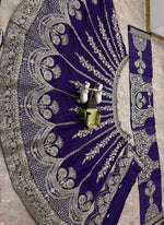 Blue Color Star Georgette Embroidered Lehenga Choli