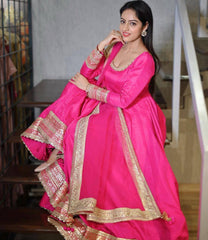 Buy Latest Pink Color Indian Gown Online at Best Price - Joshindia