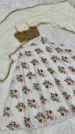 White Color Designer Silk Lehenga Choli