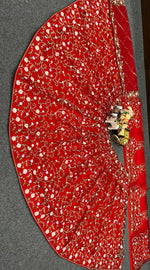 Red Color Embroidered Soft Net Lehenga Choli