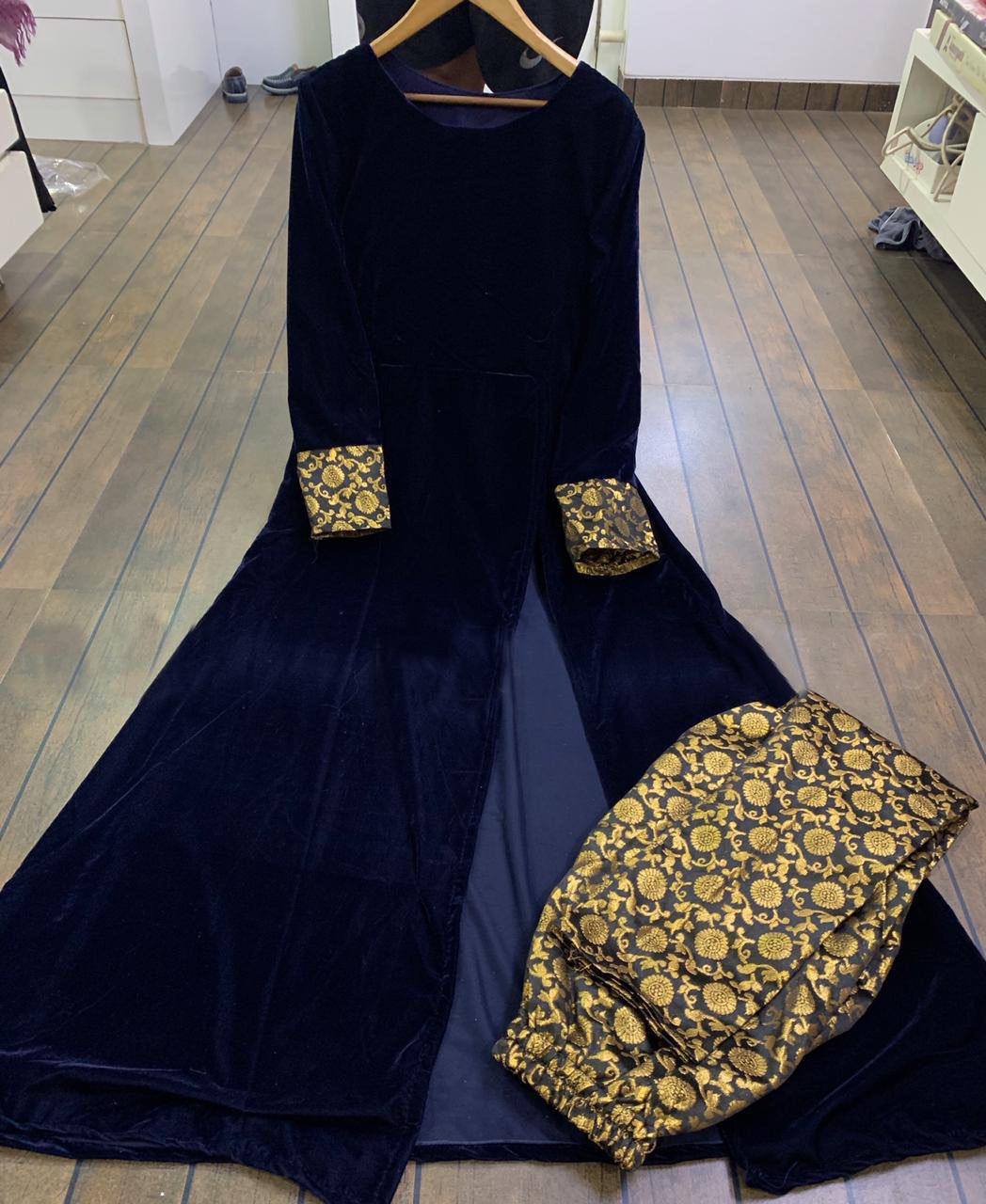 Buy Trendy Blue Gown Online in India - Joshindia