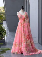 Pure Organza Digital Printed Lehenga Choli