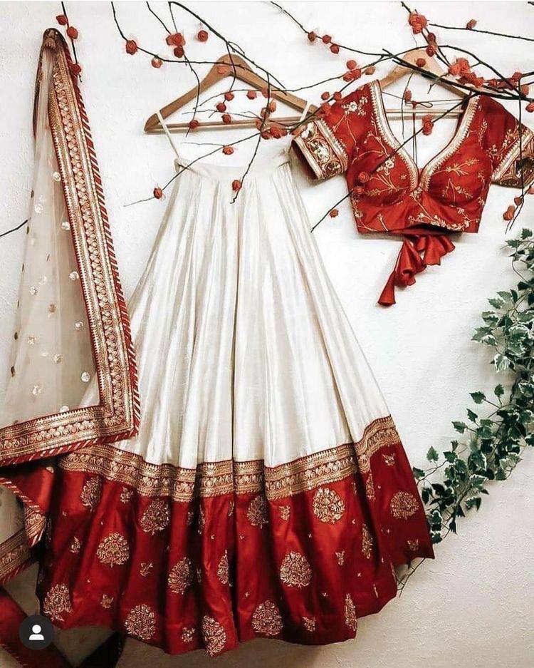 Buy Latest Red Color Lehenga Choli Online - Joshindia