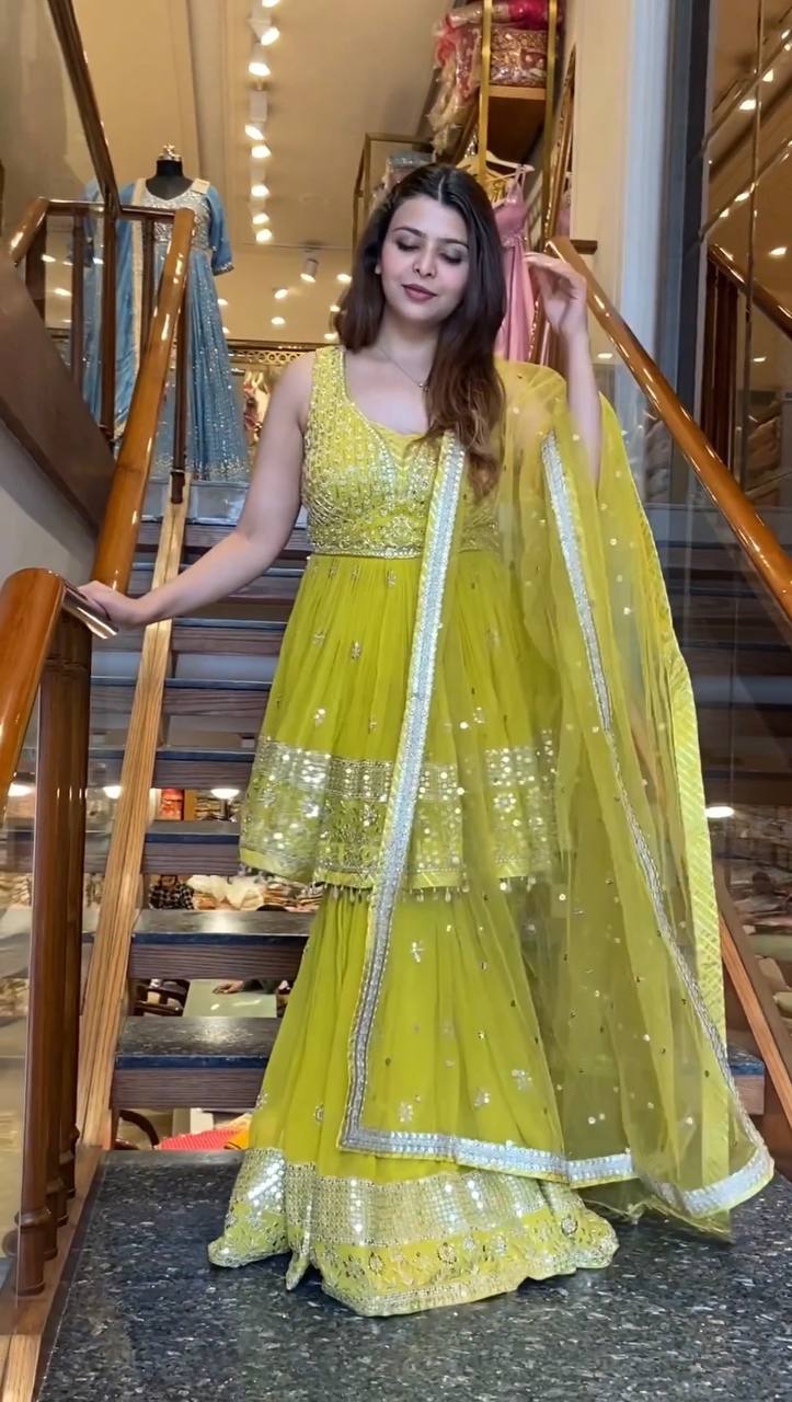 Buy Latest Yellow Color Lehenga Choli Online - Joshindia