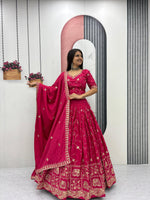 Heavy Designer Crepe SilkEmbroidery Lehenga Choli