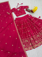 Heavy Designer Crepe SilkEmbroidery Lehenga Choli