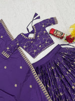 Blue Color Designer Crepe Silk Lehenga Choli