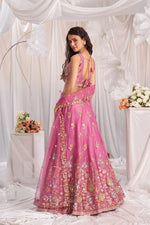 Beautiful Pink Embroidered Fandy Lehenga Choli