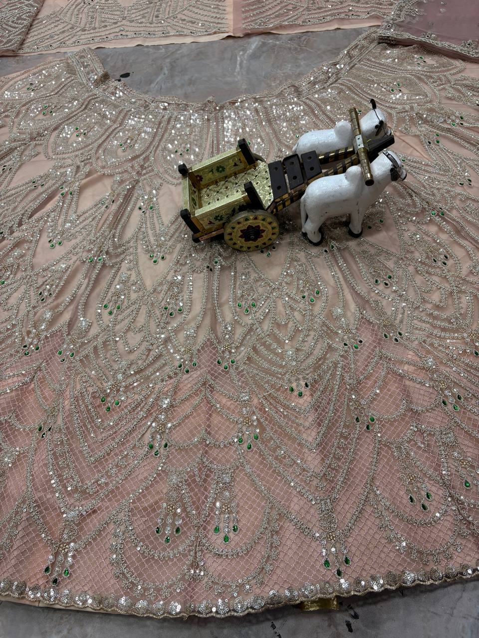 Royal Ivory Coding Sequins Stone Lehenga Choli