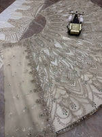 Luxurious White Coding Sequins Stone Lehenga Choli