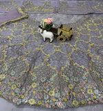 Elegant Lavender Sequins Embroidered Lehenga Choli