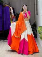 Traditional Rayon Cotton Lehenga Choli With Leheriya Dupatta