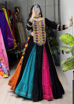 Vibrant Rainbow Navratri Lehenga Choli