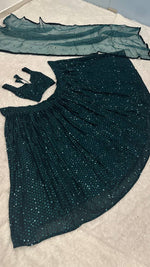 Stunning Green Color Designer Lehenga Choli