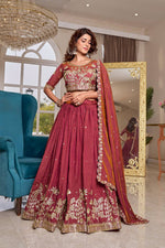 Designer Silk Embroidered Lehenga Choli