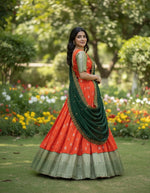 Buy IndianKanjivaram Silk Designer Lehenga Choli