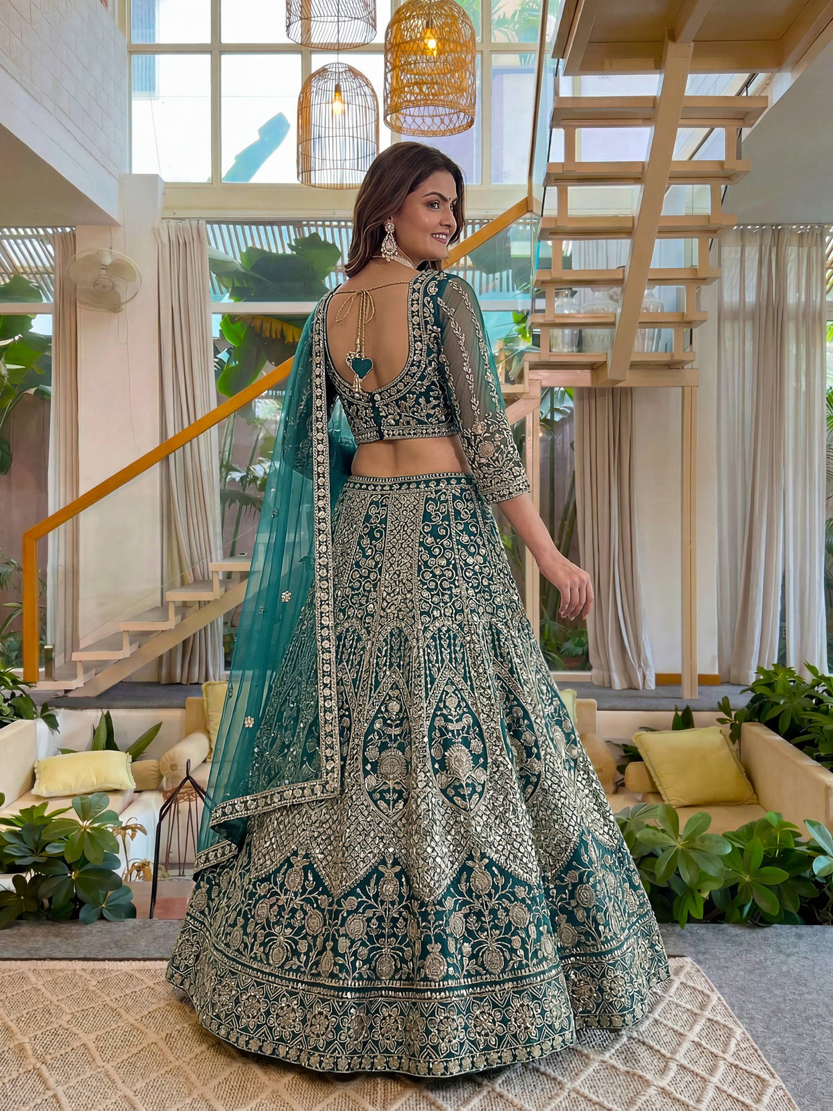 Designer Butterfly Net Lehenga Choli