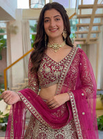 Designer Embroidery Butterfly Net Lehenga Choli