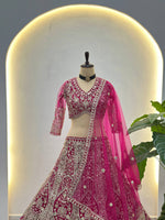 Designer Embroidery Butterfly Net Lehenga Choli