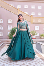 Premium Pure Rangoli Silk Embroidered Lehenga Choli