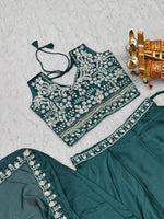 Premium Pure Rangoli Silk Embroidered Lehenga Choli