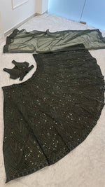 Mehendi Color Designer Lehenga Choli Buy Now