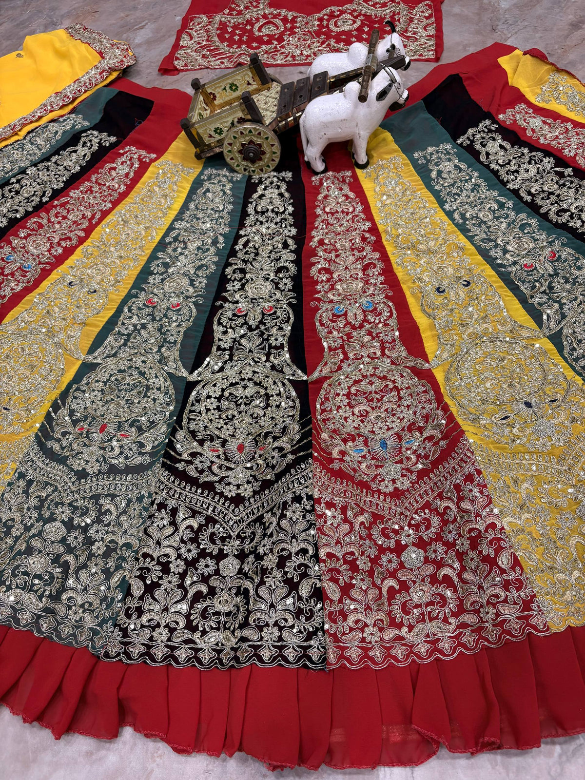 Premium Faux Georgette Lehenga Choli with Coding Sequins Work