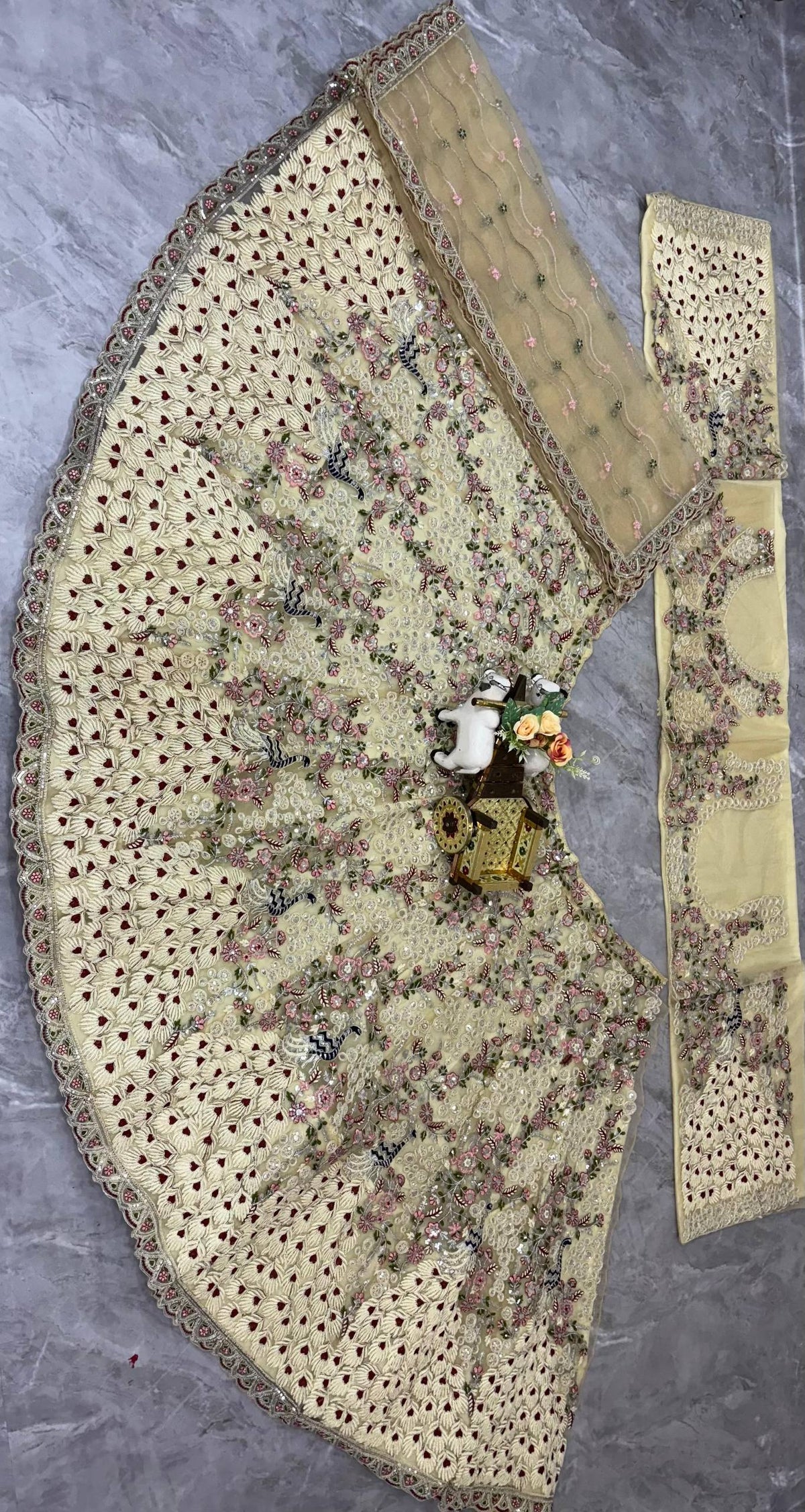 Premium Soft Net Lehenga Choli with Coding Sequins Work
