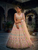 Designer Soft Butterfly Net Lehenga Choli with Real Mirror