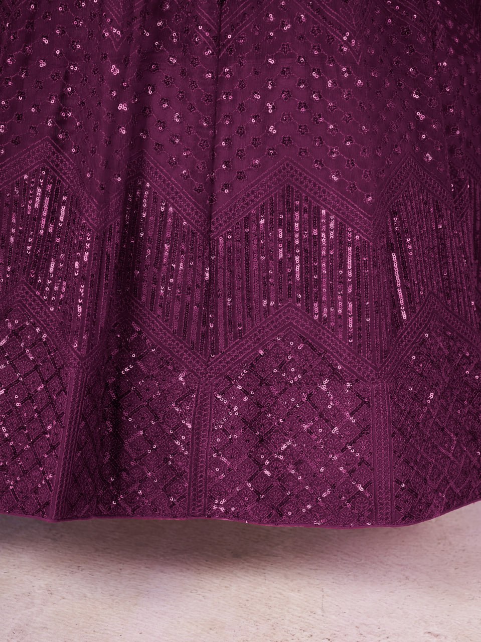 Buy Wine Purple Soft Net Designer Festive Lehenga Choli