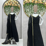 Buy Black Dupatta Kurtas Sets online in India - Joshindia