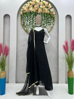 Buy Black Dupatta Kurtas Sets online in India - Joshindia