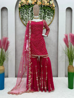 Buy Red Kurtas Dupatta Kurta Sets online in India - Joshindia