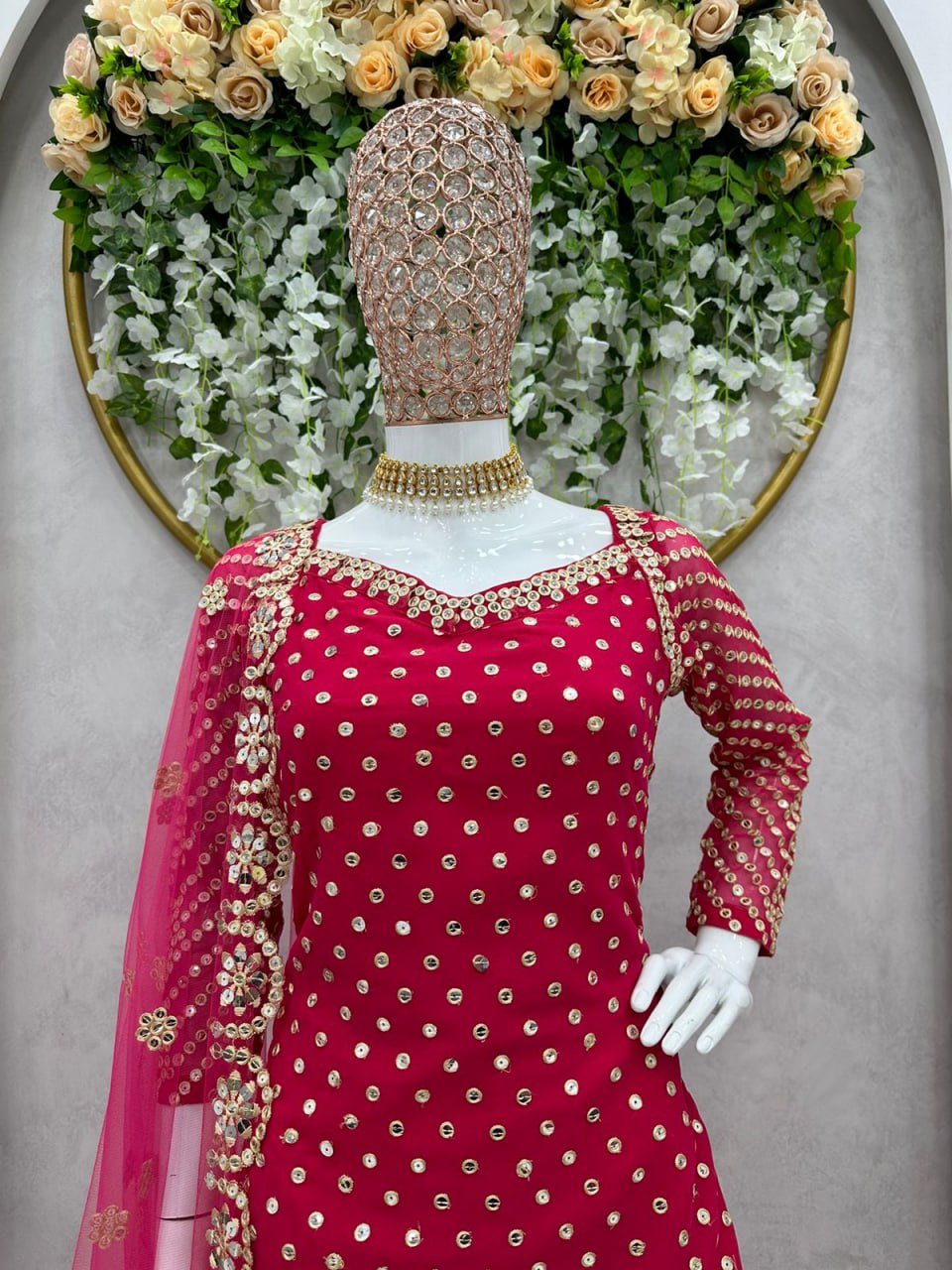 Buy Red Kurtas Dupatta Kurta Sets online in India - Joshindia