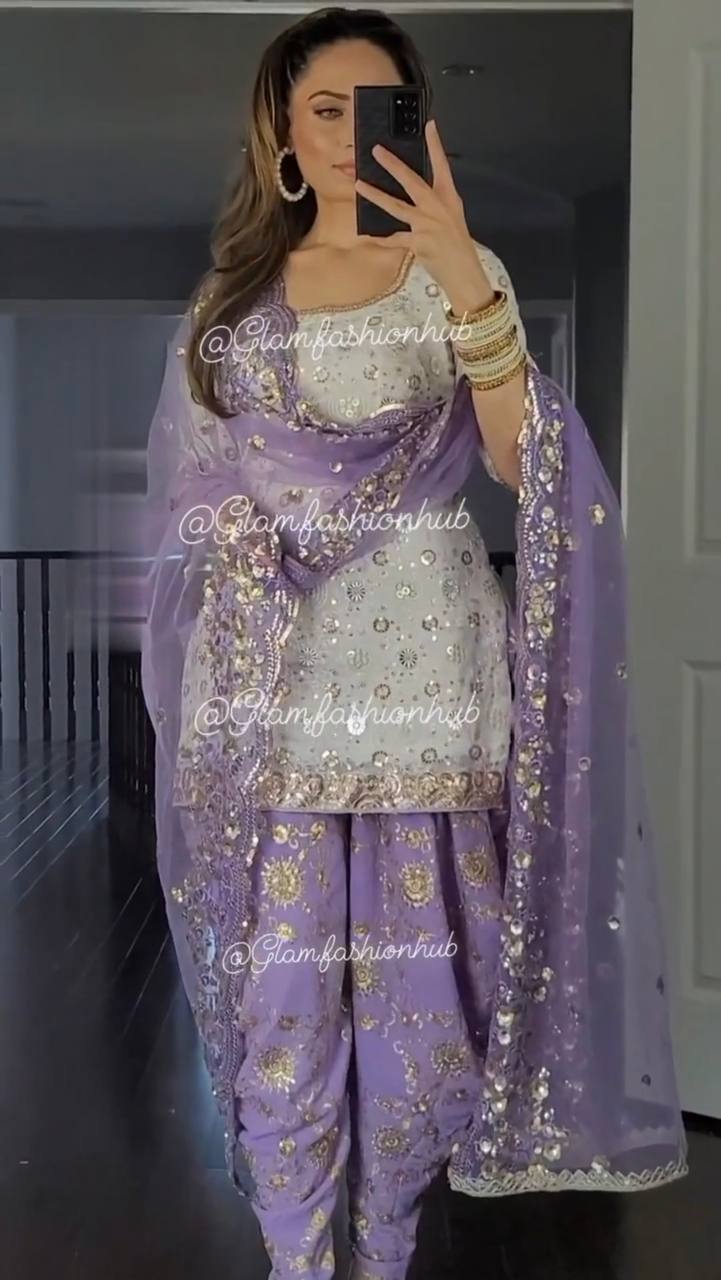 Punjabi suit on sale online flipkart