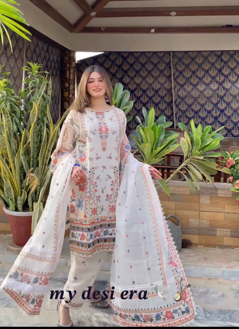 Buy White Salwar Suit online in India - Joshindia