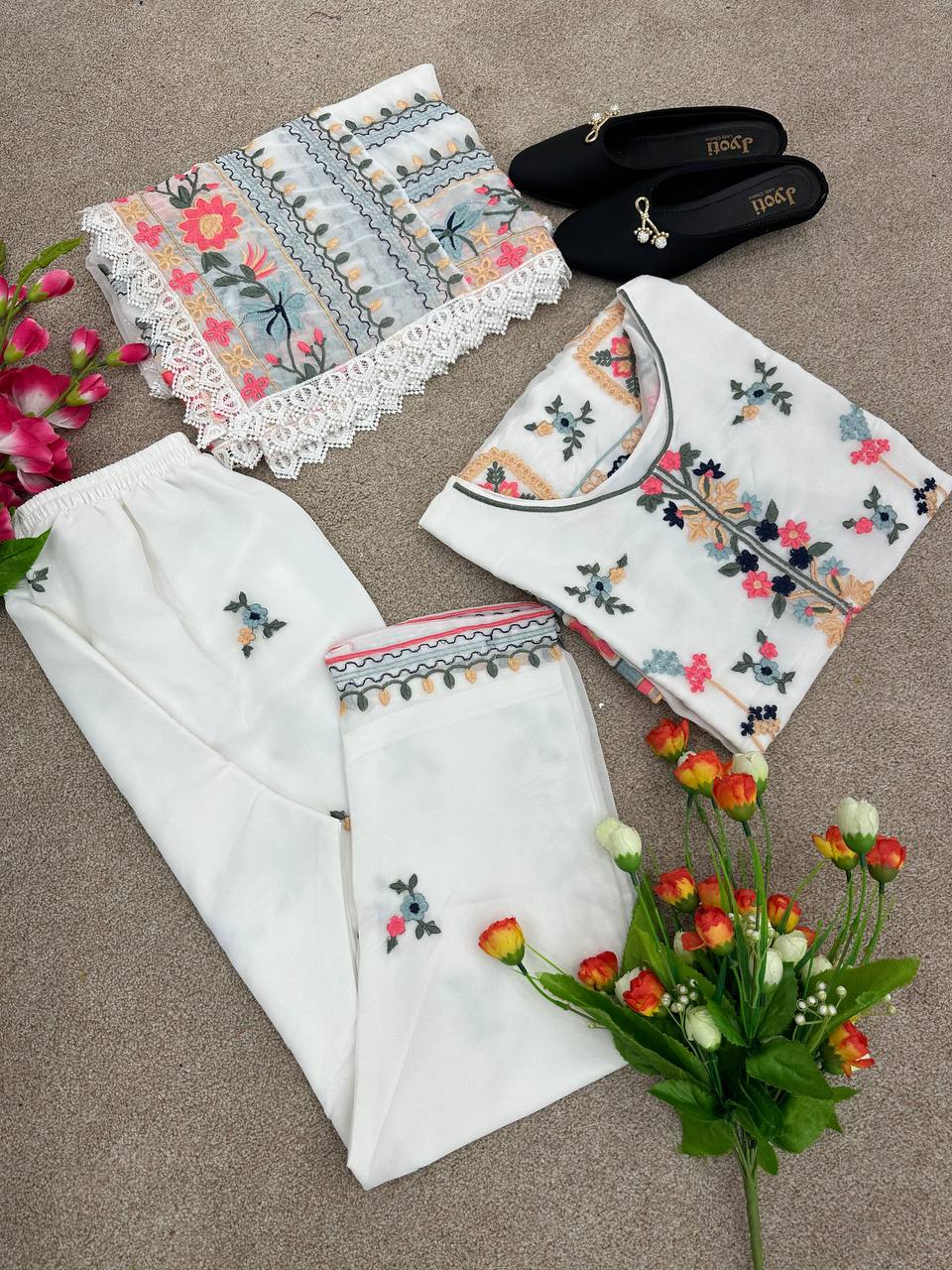 Buy White Salwar Suit online in India - Joshindia