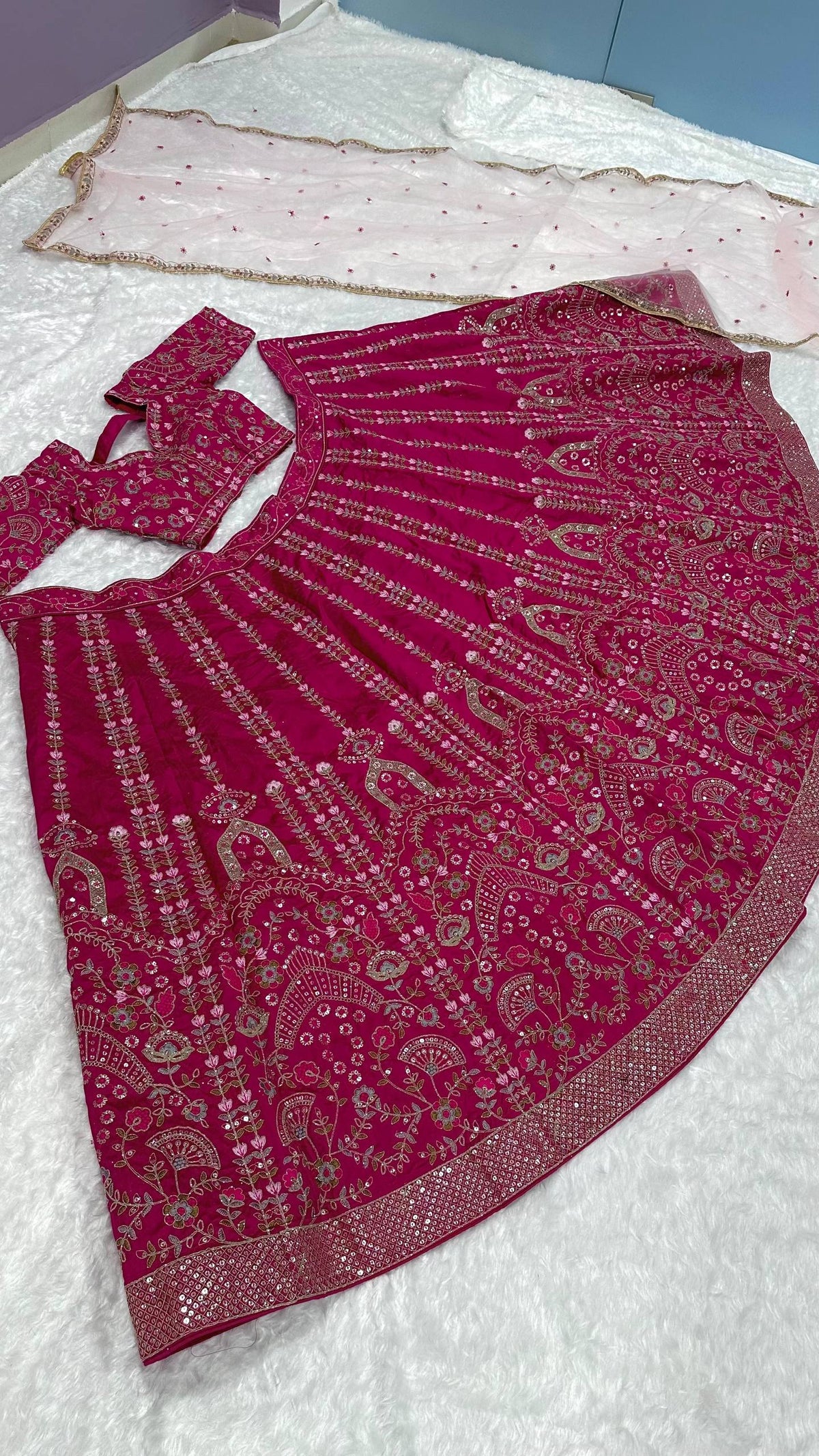 Premium Slub Silk Designer Lehenga Choli