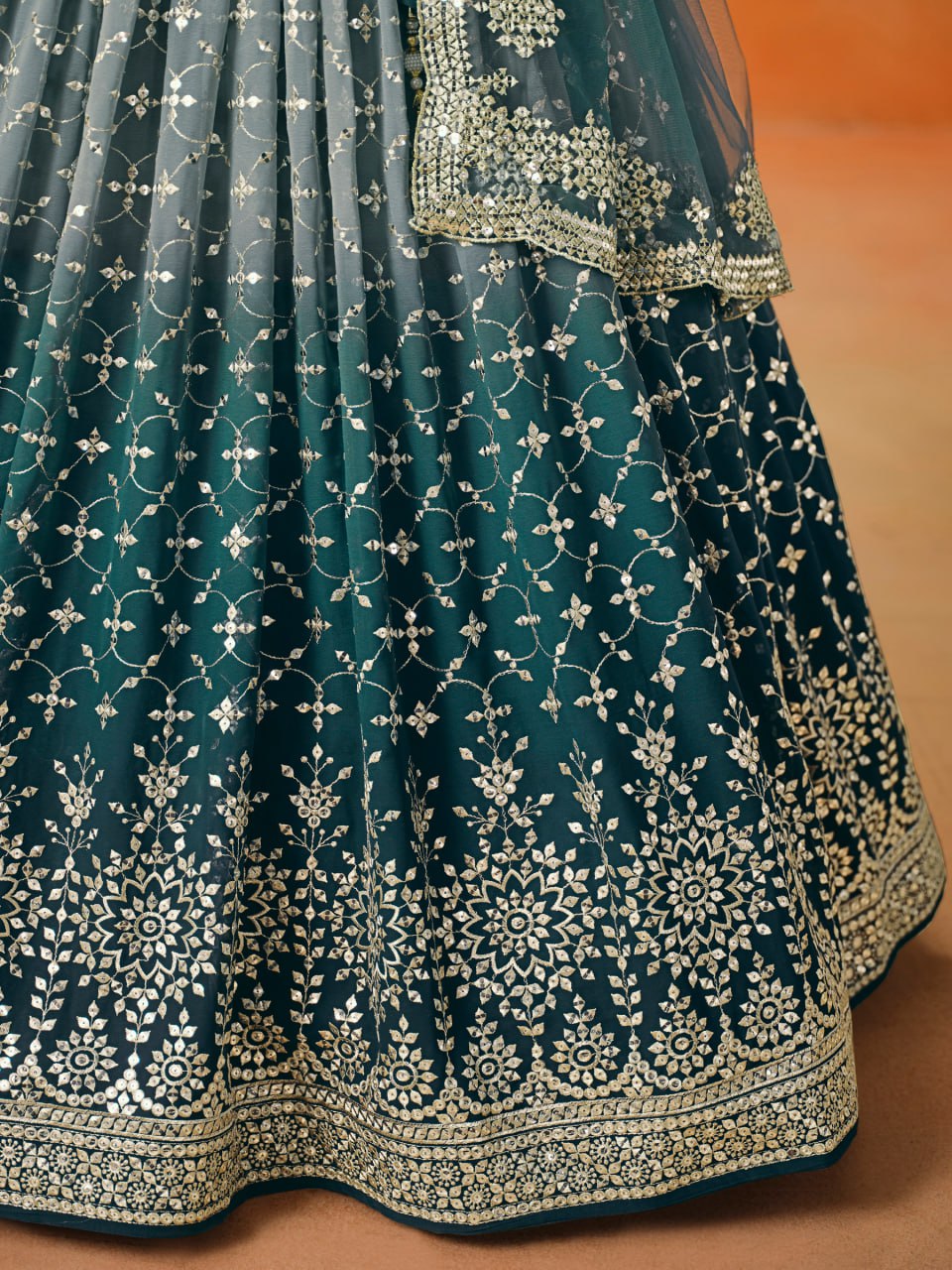 Designer Georgette Embroidered Lehenga Choli