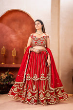 Beautiful Red Color Designer Lehenga Choli