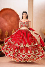 Beautiful Red Color Designer Lehenga Choli