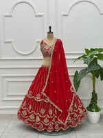 Beautiful Red Color Designer Lehenga Choli