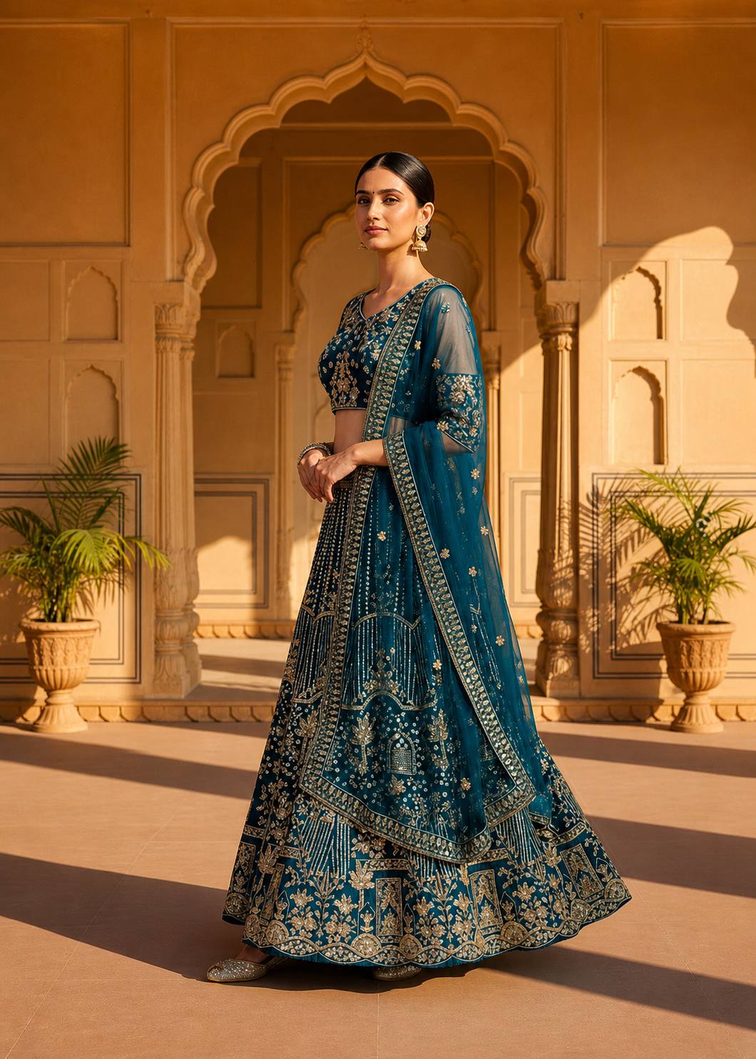 Royal Elegance Butterfly Net Lehenga Choli