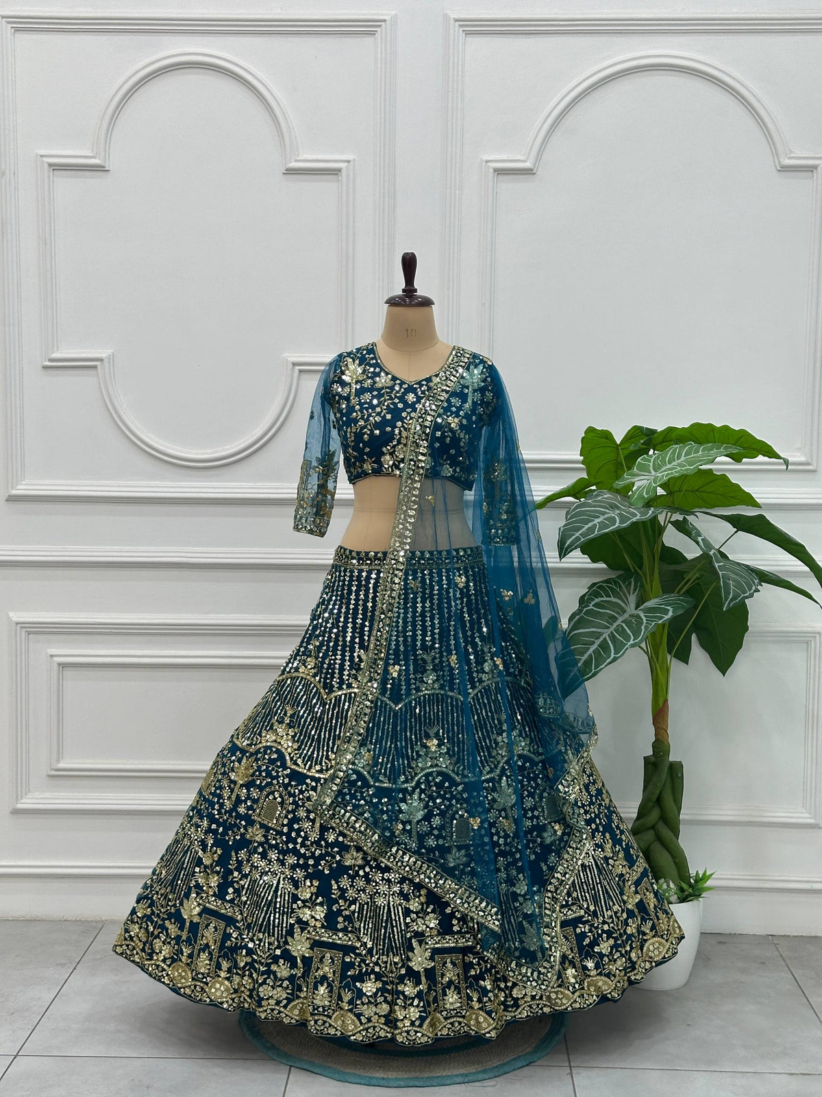 Royal Elegance Butterfly Net Lehenga Choli