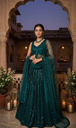 Stunning Green Color Designer Lehenga Choli