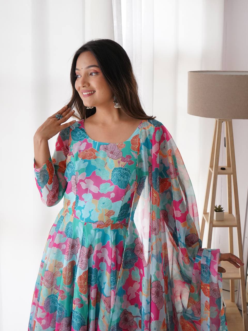 Buy Designer Indian Dress, Embroidered Kurti, Blue Kurti, Indian Long Dress,  Bollywood Suit, Salwar Kameez, Party Wear Suit for Women Online in India -  Etsy